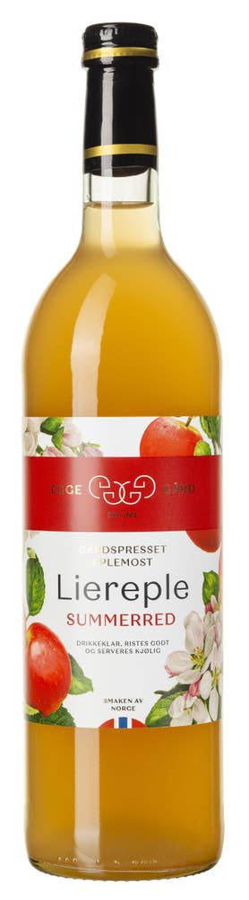 Egge Gård Liereple Summerred Ferskpresset eplemost