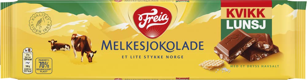 FREIA Kvikk Lunsj melkesjokolade