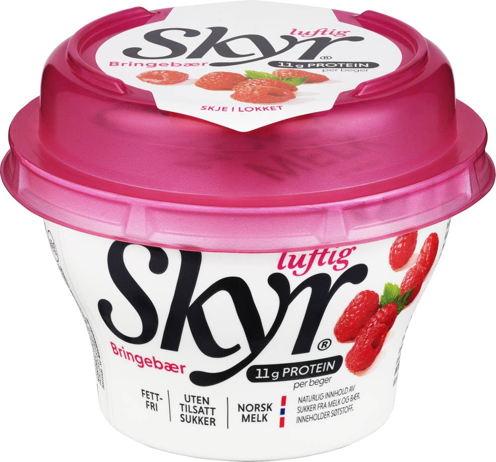 Q Skyr luftig bringebær