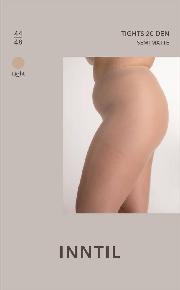 Inntil Strømpebukse 20 DEN Lys, str. 44-48, semi-matt