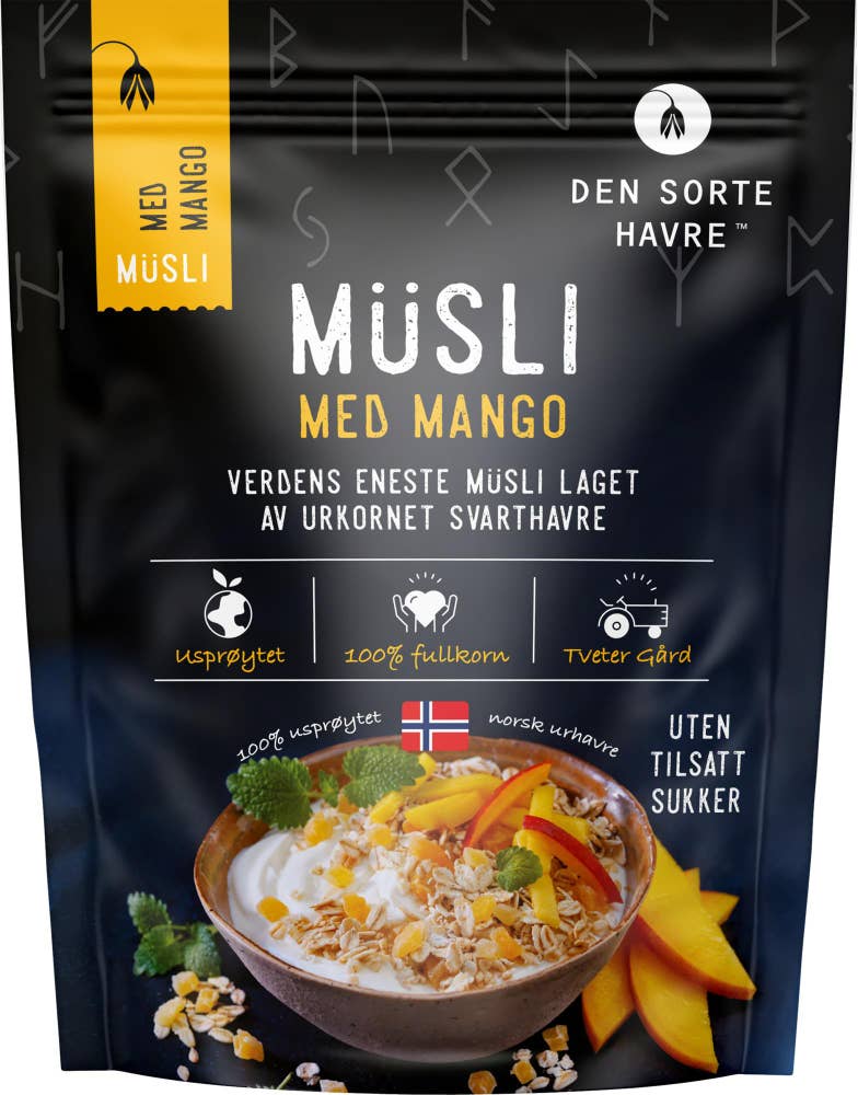 Den Sorte Havre Müsli med mango