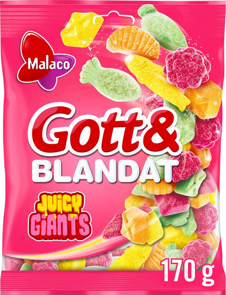 Malaco Godt & Blandet Juicy Giants