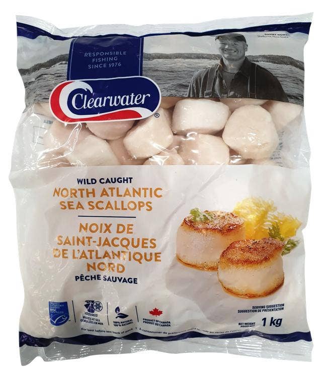 Clearwater Sjøfrosne Kamskjell Str 20/30