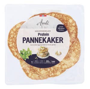 Åmli Proteinpannekaker Ferdigstekte, 6 stk