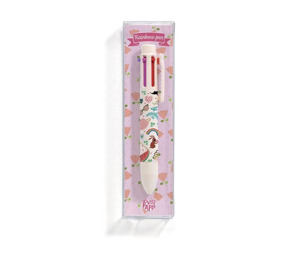 Sprell Rosa regnbuepenn med seks farger