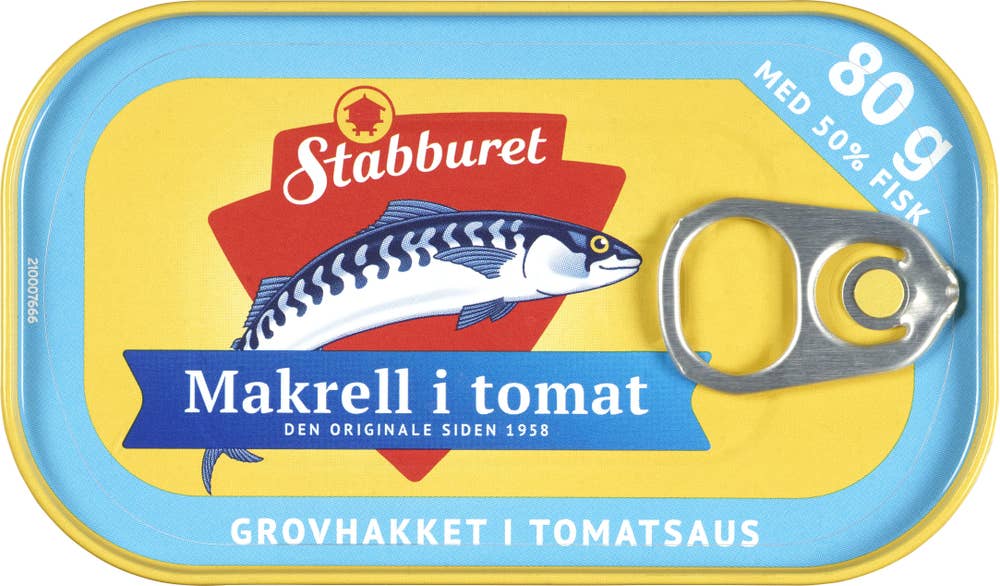 Grovhakket makrell i tomat 80 g