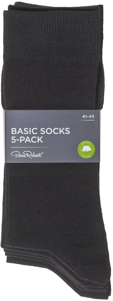 Pierre-Robert¤PR Basic Socks Black, Str. 41-45