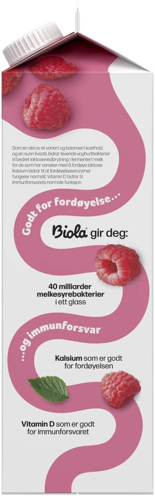TINE Biola® yoghurtdrikk bringebær
