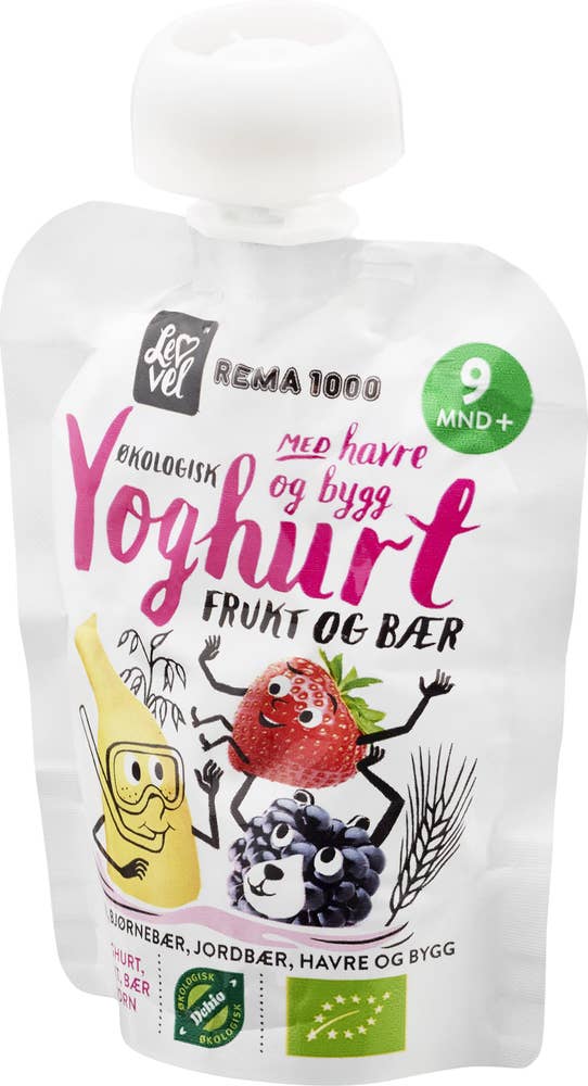 Lev Vel Yoghurt med Frukt Bær Fra 9 mnd