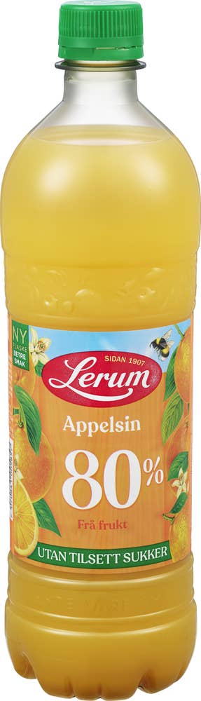 Lerum Appelsinsaft uten tilsatt sukker