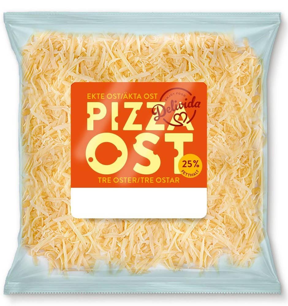 Delivida Revet pizzaost 3 oster