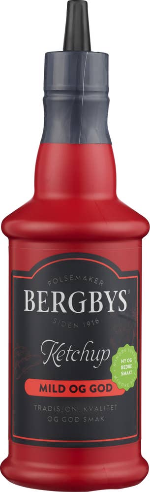Bergbys Ketchup med mindre sukker og salt