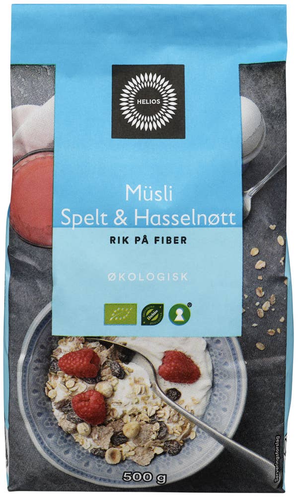 Helios Müsli Spelt & Hasselnøtt Økologisk