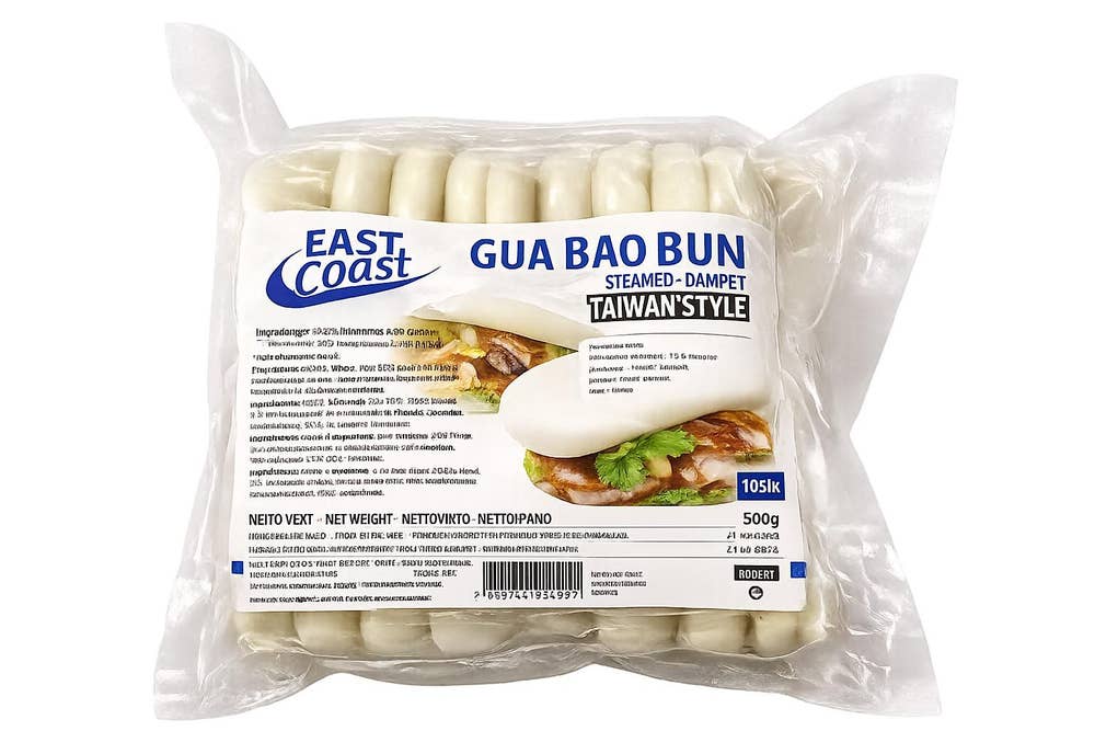 East Coast Gua Bao Buns 50G x 10 stk