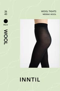 Inntil Ullstrømpebukse Sort, str 36-40
