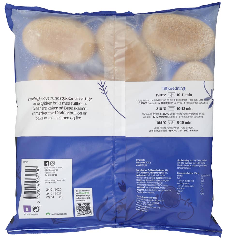Hatting Grove Rundstykker 10stk