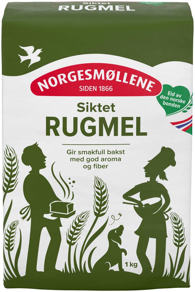 Norgesmøllene Siktet rugmel Finmalt