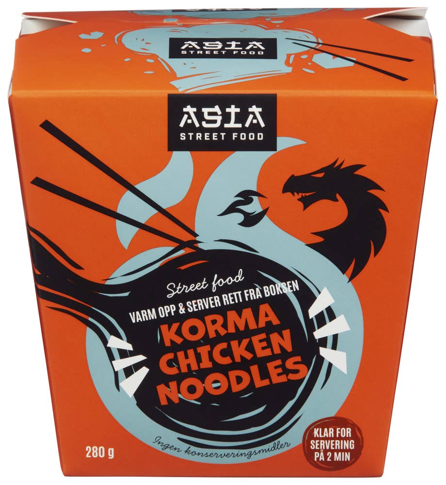 ASIA Street Food Korma Kylling med Nudler