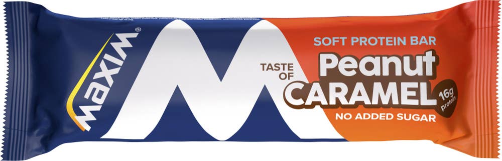 Maxim soft protein bar peanut caramel