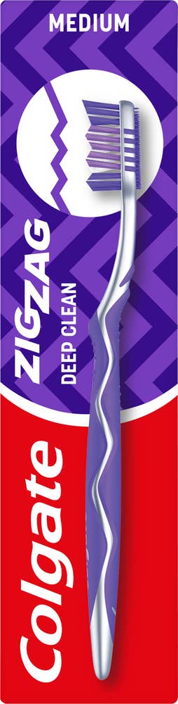 Colgate Tannbørste Zig-Zag Medium, Assortert Design