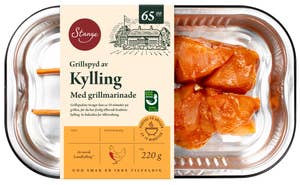 Stange Grillspyd av kylling med grillmarinade