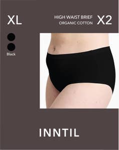 Inntil High Waist truse Sort, str. XL