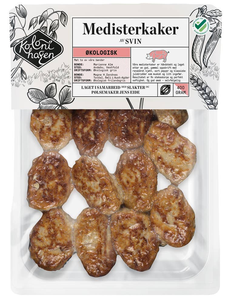 Kolonihagen Medisterkaker Økologisk