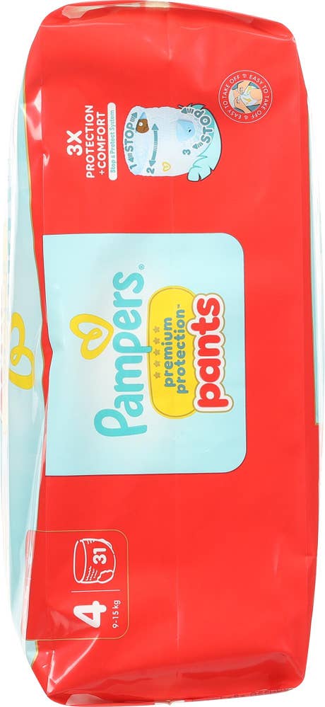 Pampers Buksebleie Premium protection Str. 4, 9-15 kg