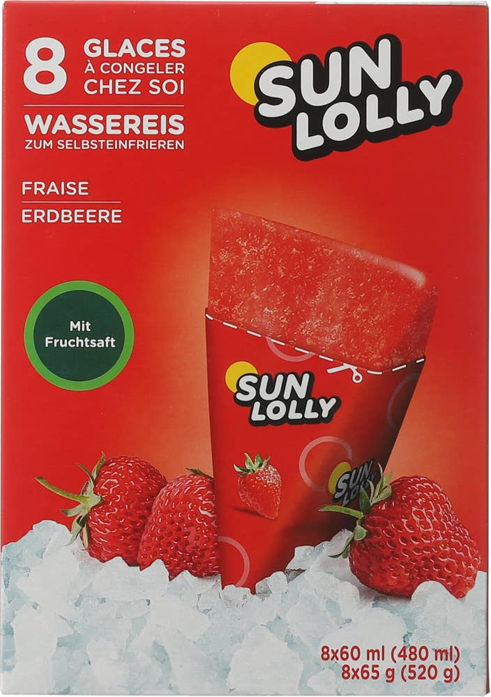 Sun Lolly jordbær 8 stk