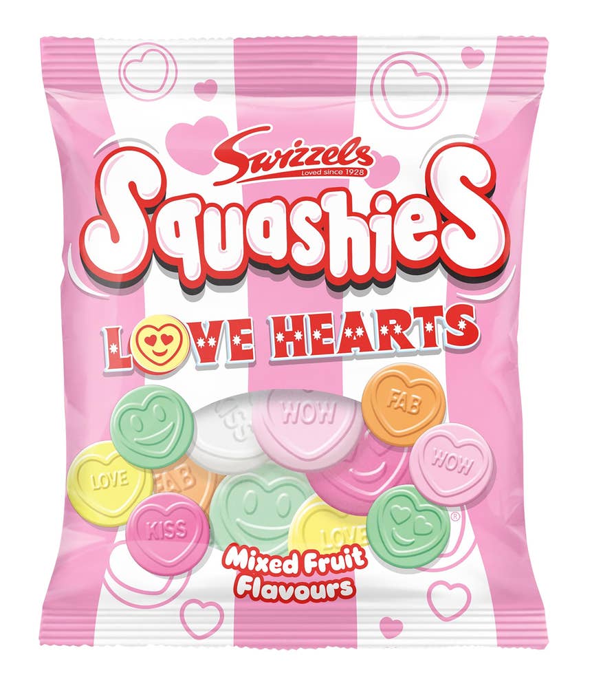 Squashies Love Hearts 120 g