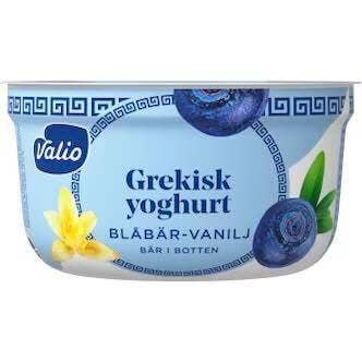 Valio Laktosefri Gresk yoghurt Blåbær og vanilje