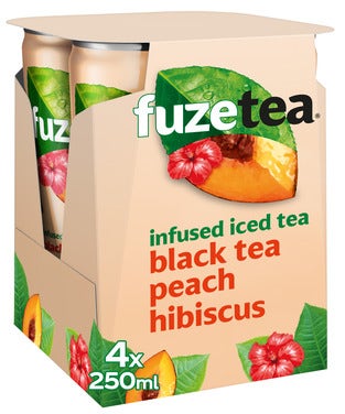Fuze Infused Iced Tea Black Tea Peach & Hibiscus