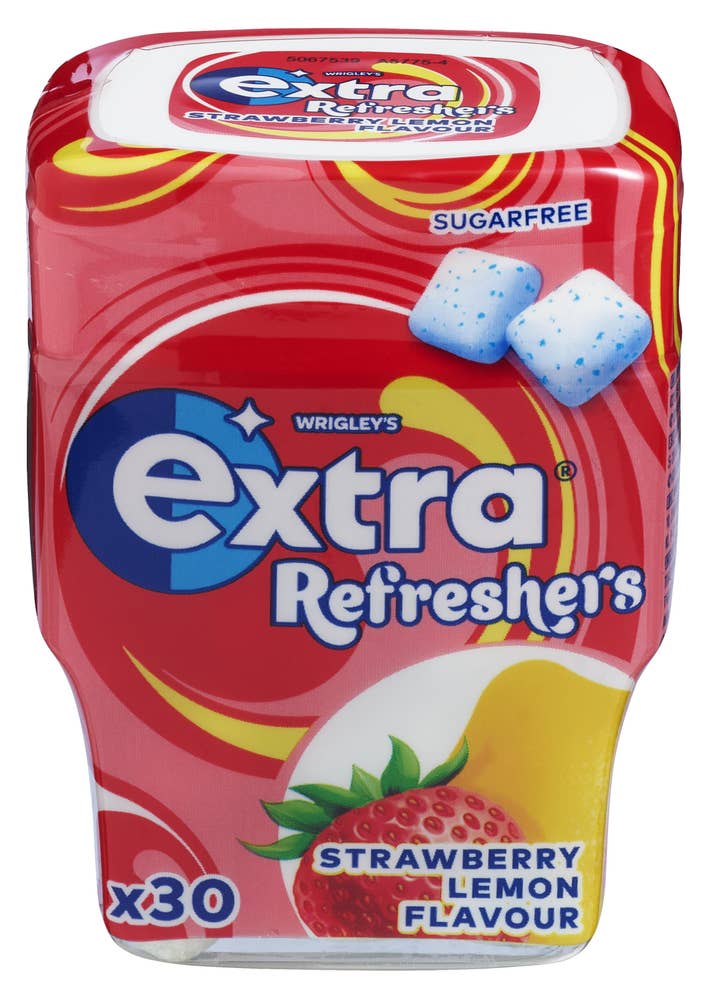 Extra Refreshers strawberry lemon Sukkerfri