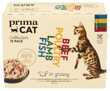 PrimaCat Kattemat Multipack i saus 12x85g