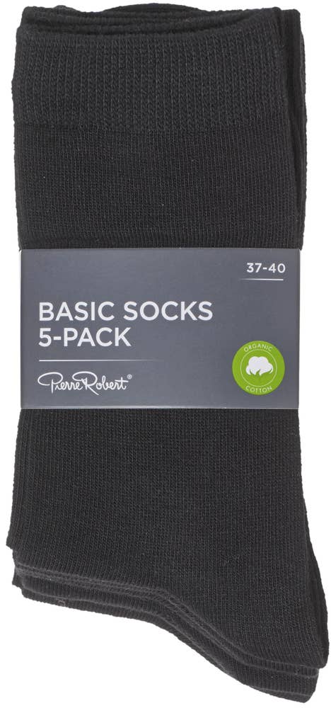 Pierre-Robert¤PR Basic Socks Black, Str. 37-40