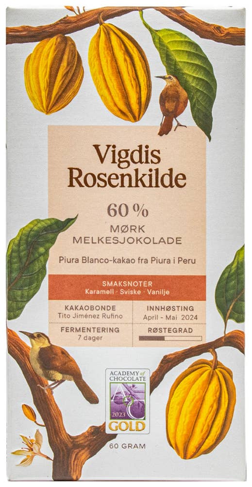 Vigdis Rosenkilde Mørk Melkesjokolade 60%