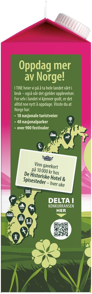 Tine Lettmelk 1% fett