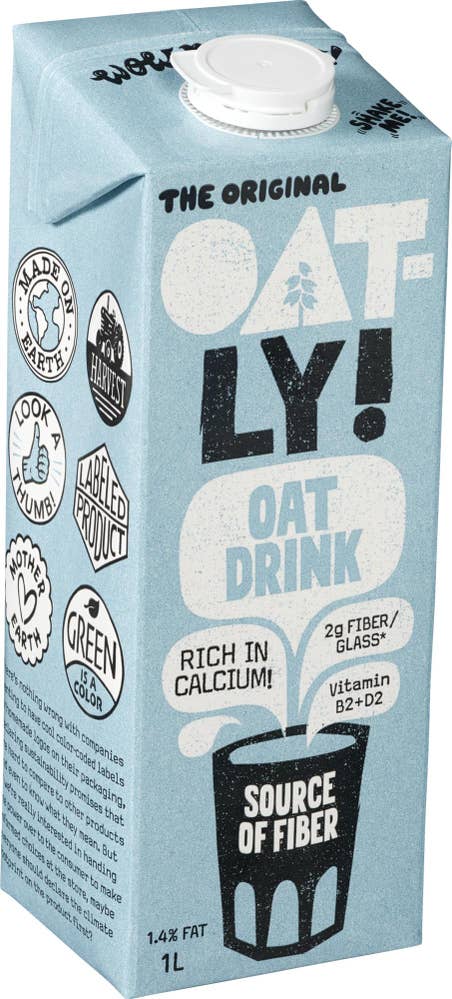 OATLY Havredrikk kalsium 1,5% fett