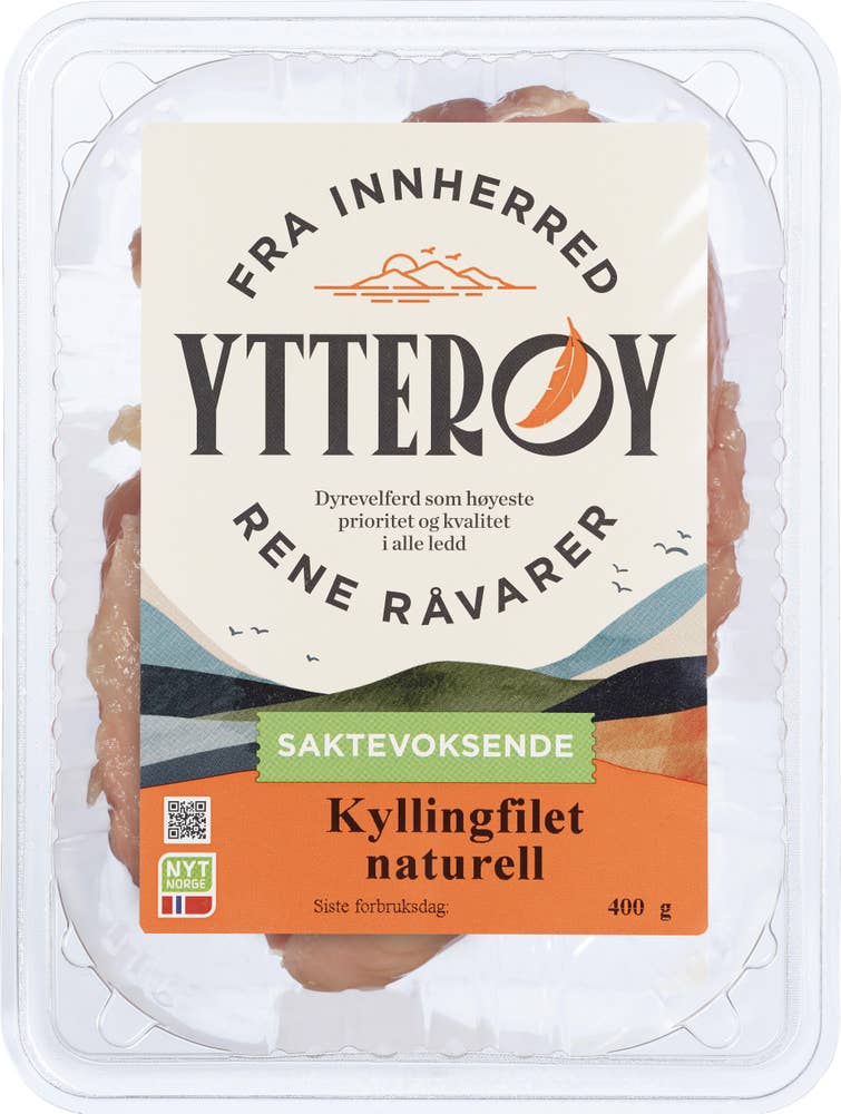 Ytterøy Kyllingfilet naturell Saktevoksende kylling