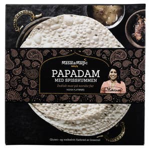 Masalamagic Papadam med Spisskummen