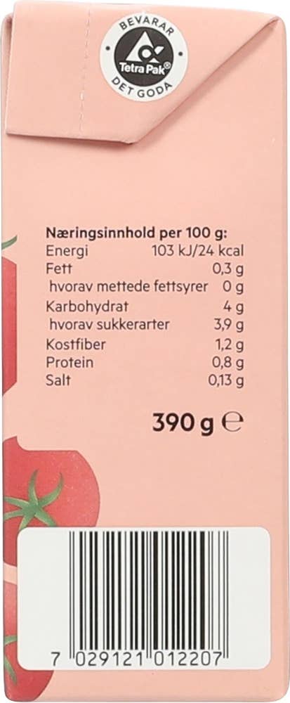 Helios Hakkede tomater Økologisk