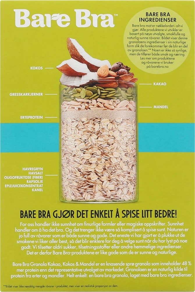 Bare Bra Supergranola Protein Kakao Kokos & Mandel