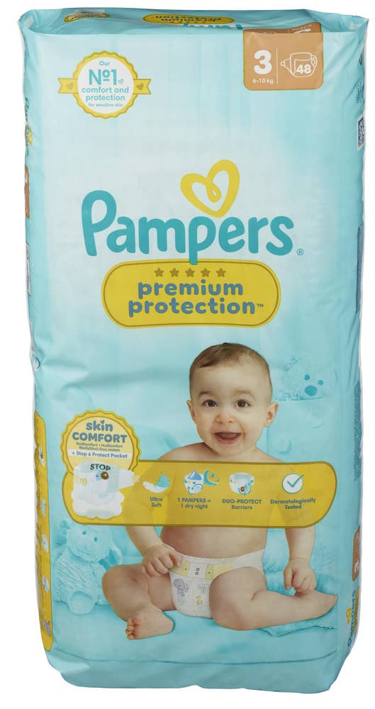Pampers Bleier Premium Protection Str. 3, 6-10kg, 48stk