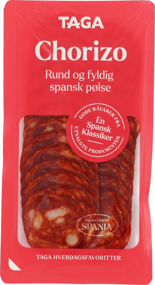 Taga Chorizo spekepølse Skivet