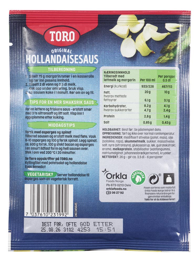 Toro Hollandaisesaus