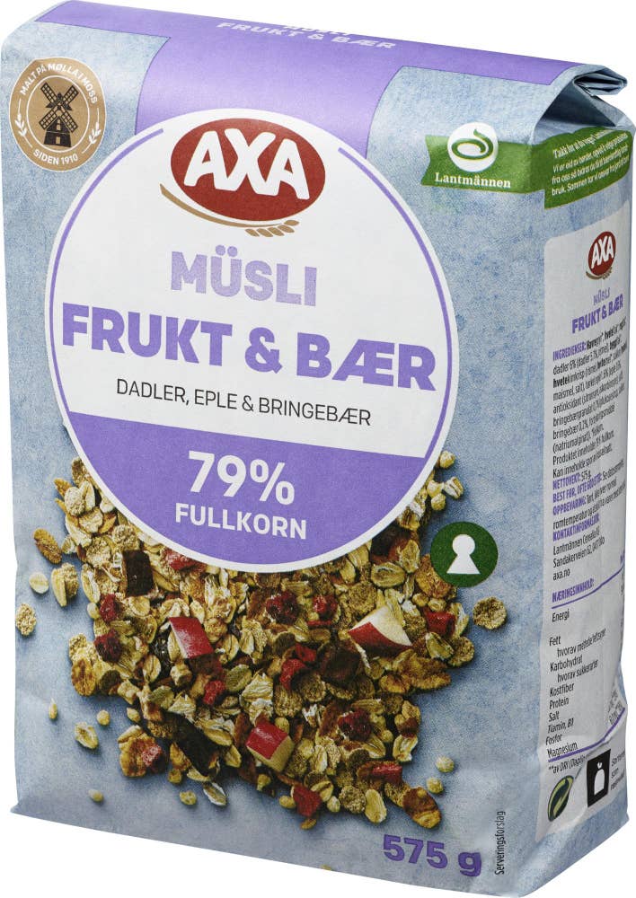 Müsli Frukt & bær 575 g