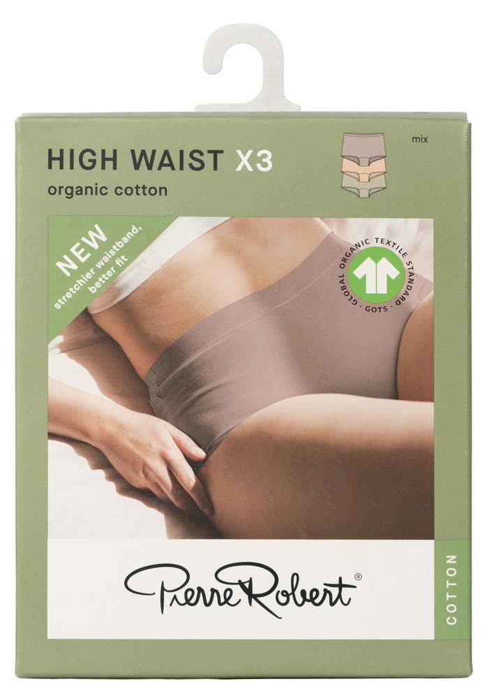PR Truser high waist i bomull Mix, str. S