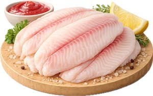 Tilapia fiskefilet 140/200 Rå Uten Bein og Skinn