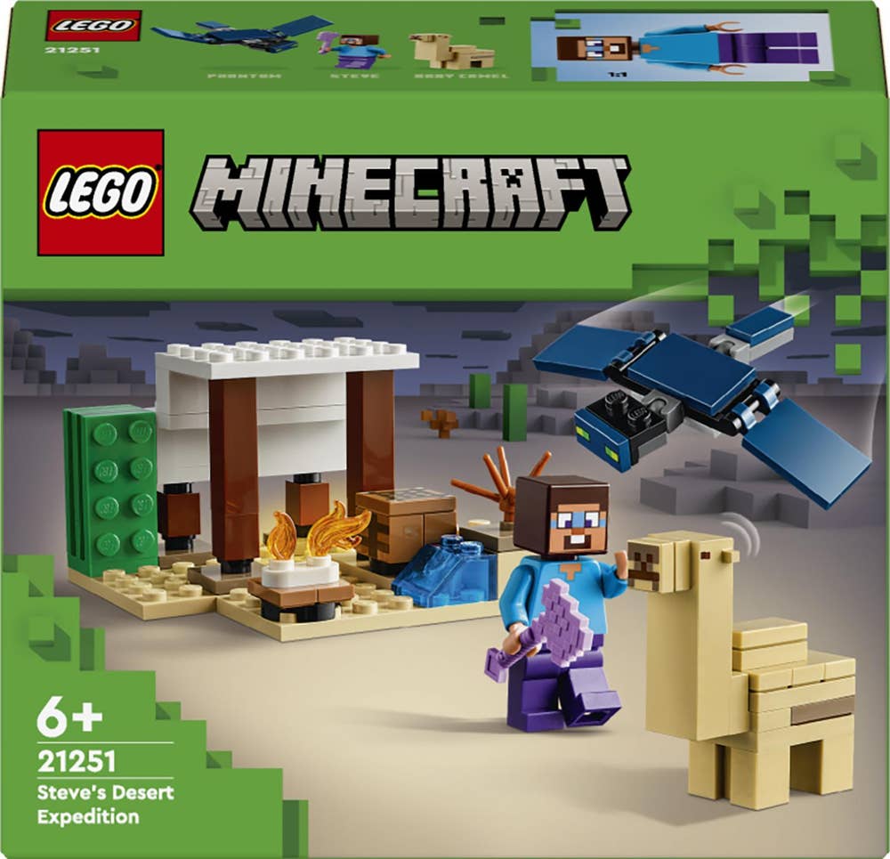 Sprell LEGO® Minecraft® Steves ørkenekspedisjon