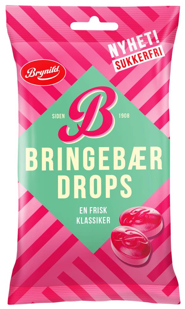 Brynild Bringebærdrops sukkerfri
